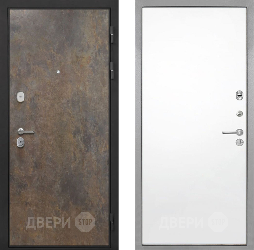 Входная металлическая Дверь Интекрон (INTECRON) Гектор Гранж Гладкая Силк Сноу в Можайске