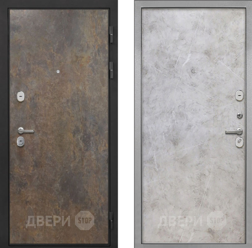 Входная металлическая Дверь Интекрон (INTECRON) Гектор Гранж Гладкая Мрамор светлый в Можайске
