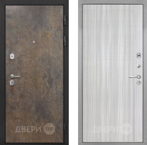 Входная металлическая Дверь Интекрон (INTECRON) Гектор Гранж В-07 с молдингом Сандал белый в Можайске