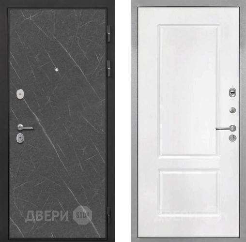 Дверь Интекрон (INTECRON) Гектор Гранит Лава Оникс КВ-2 Белый матовый в Можайске