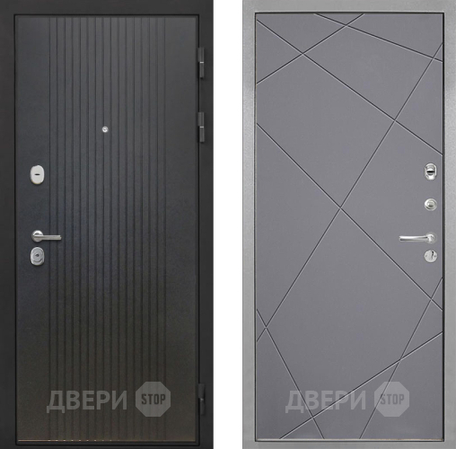 Входная металлическая Дверь Интекрон (INTECRON) Гектор ФЛ-295 Лучи-М Графит софт в Можайске
