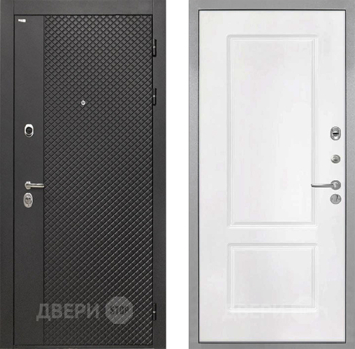 Входная металлическая Дверь Интекрон (INTECRON) Олимпия Black 4К КВ-2 Белый матовый в Можайске