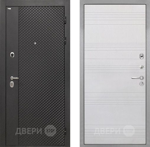 Входная металлическая Дверь Интекрон (INTECRON) Олимпия Black 4К ФЛ-316 Белый ясень в Можайске