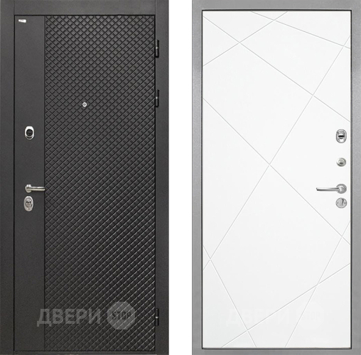 Входная металлическая Дверь Интекрон (INTECRON) Олимпия Black 4К Лучи-М Софт милк в Можайске