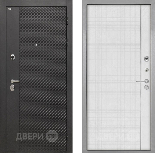 Дверь Интекрон (INTECRON) Олимпия Black 4К В-07 с молдингом Лофт белый в Можайске