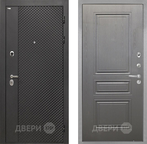 Входная металлическая Дверь Интекрон (INTECRON) Олимпия Black 4К ФЛ-243 Графит вуд дуб в Можайске