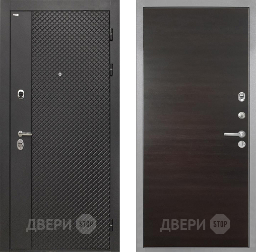 Входная металлическая Дверь Интекрон (INTECRON) Олимпия Black 4К Гладкая Эковенге поперечный в Можайске
