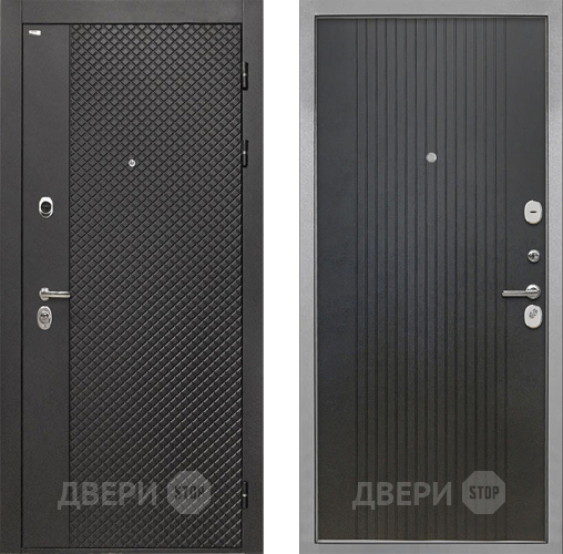 Входная металлическая Дверь Интекрон (INTECRON) Олимпия Black 4К ФЛ-295 Лофт черный в Можайске