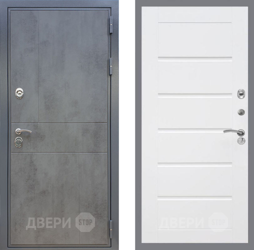Входная металлическая Дверь Рекс (REX) ФЛ-290 Сити Белый ясень в Можайске