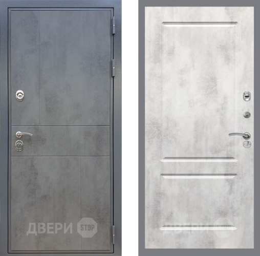 Входная металлическая Дверь Рекс (REX) ФЛ-290 FL-117 Бетон светлый в Можайске