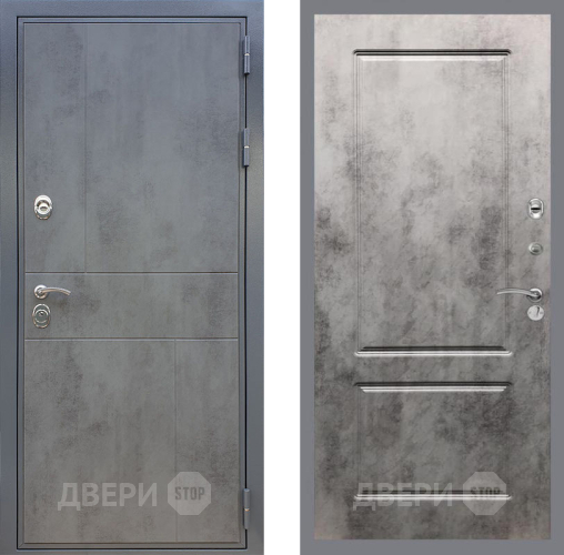 Входная металлическая Дверь Рекс (REX) ФЛ-290 FL-117 Бетон темный в Можайске