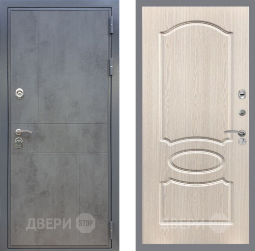 Входная металлическая Дверь Рекс (REX) ФЛ-290 FL-128 Беленый дуб в Можайске