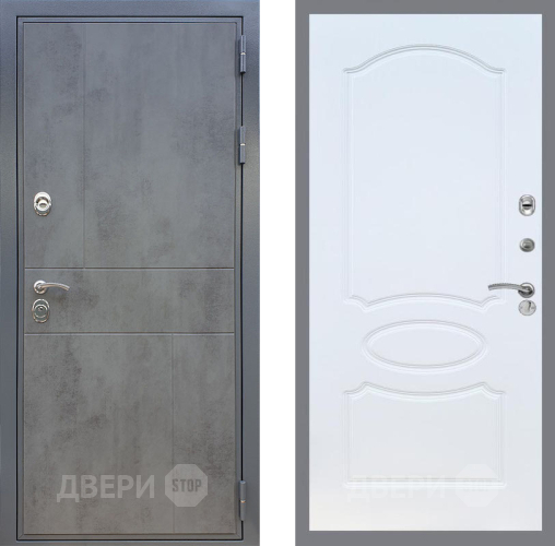 Входная металлическая Дверь Рекс (REX) ФЛ-290 FL-128 Белый ясень в Можайске