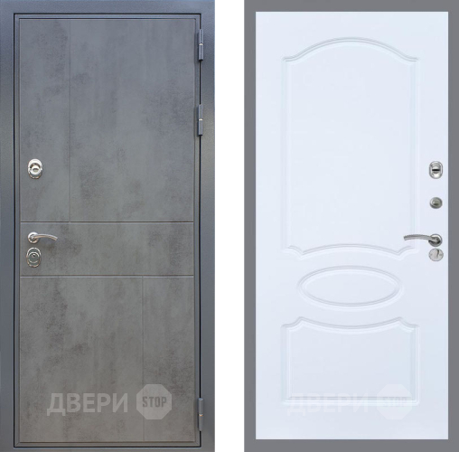 Входная металлическая Дверь Рекс (REX) ФЛ-290 FL-128 Силк Сноу в Можайске