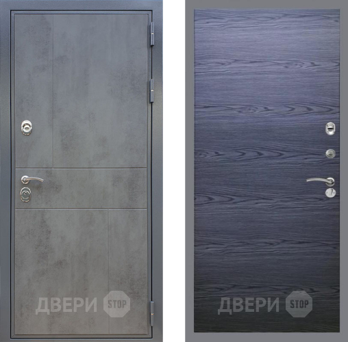 Дверь Рекс (REX) ФЛ-290 GL Дуб тангенальный черный в Можайске