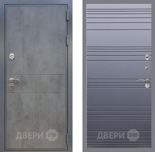 Входная металлическая Дверь Рекс (REX) ФЛ-290 Line Силк титан в Можайске