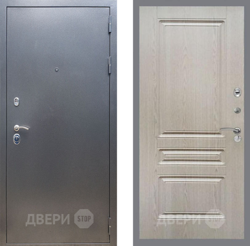 Входная металлическая Дверь Рекс (REX) 11 FL-243 Беленый дуб в Можайске