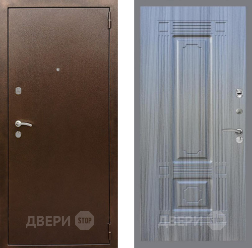 Входная металлическая Дверь Рекс (REX) 1А Медный Антик FL-2 Сандал грей в Можайске