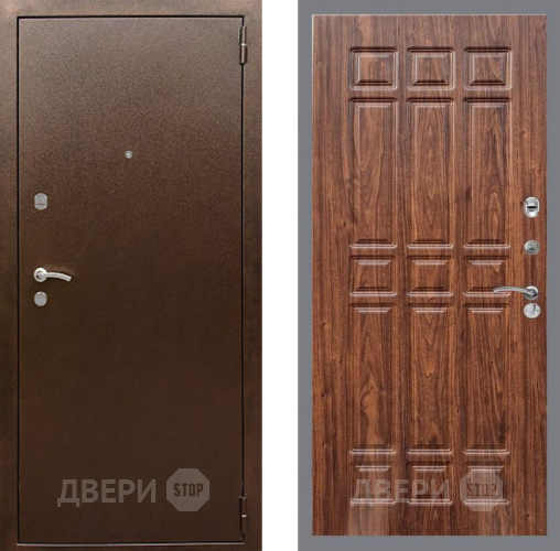 Дверь Рекс (REX) 1А Медный Антик FL-33 орех тисненый в Можайске