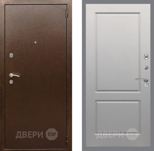 Входная металлическая Дверь Рекс (REX) 1А Медный Антик FL-117 Грей софт в Можайске