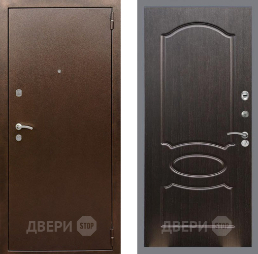 Входная металлическая Дверь Рекс (REX) 1А Медный Антик FL-128 Венге светлый в Можайске