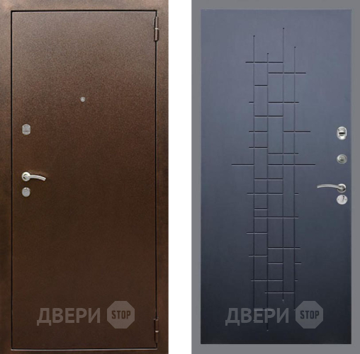 Входная металлическая Дверь Рекс (REX) 1А Медный Антик FL-289 Ясень черный в Можайске