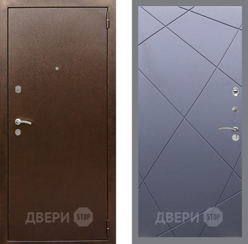 Входная металлическая Дверь Рекс (REX) 1А Медный Антик FL-291 Силк титан в Можайске
