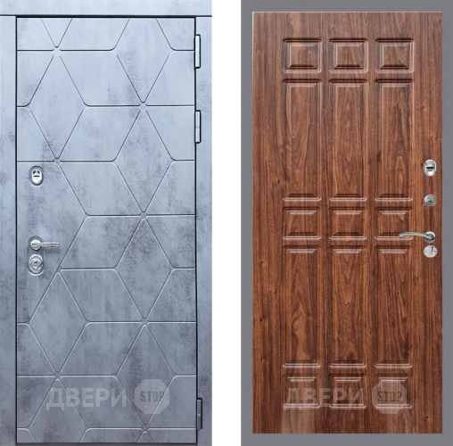 Входная металлическая Дверь Рекс (REX) 28 FL-33 орех тисненый в Можайске