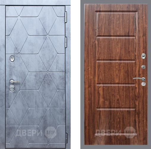 Входная металлическая Дверь Рекс (REX) 28 FL-39 орех тисненый в Можайске