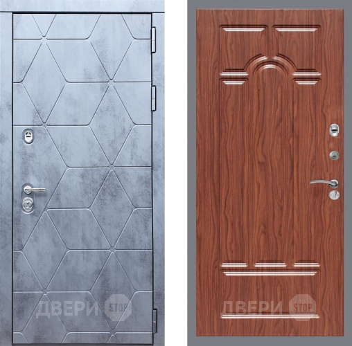 Входная металлическая Дверь Рекс (REX) 28 FL-58 орех тисненый в Можайске