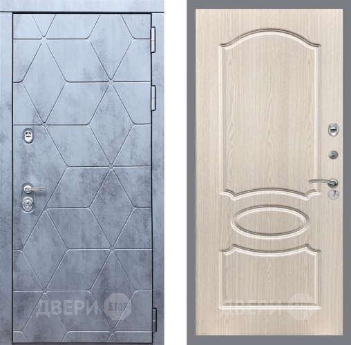Входная металлическая Дверь Рекс (REX) 28 FL-128 Беленый дуб в Можайске