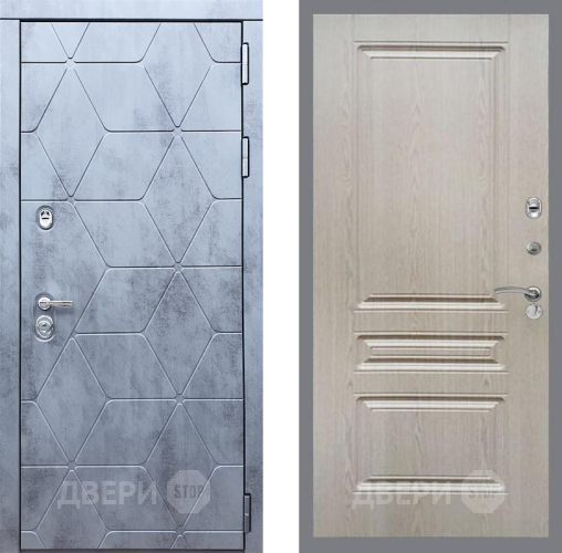 Входная металлическая Дверь Рекс (REX) 28 FL-243 Беленый дуб в Можайске