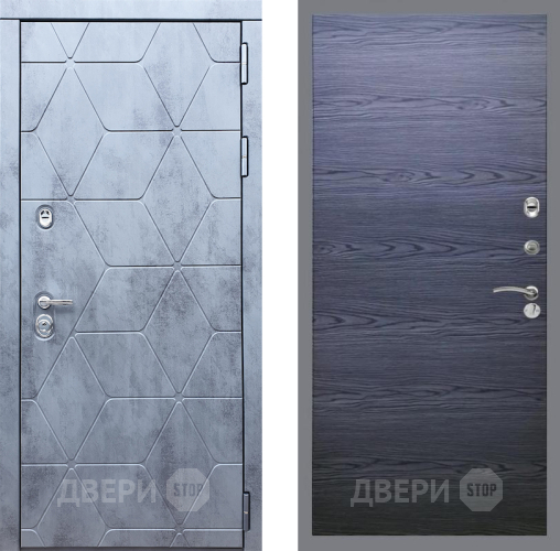 Входная металлическая Дверь Рекс (REX) 28 GL Дуб тангенальный черный в Можайске
