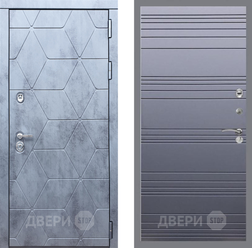 Входная металлическая Дверь Рекс (REX) 28 Line Силк титан в Можайске