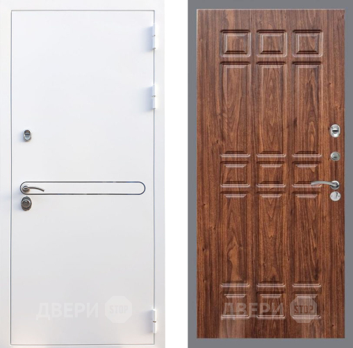 Входная металлическая Дверь Рекс (REX) 27 FL-33 орех тисненый в Можайске
