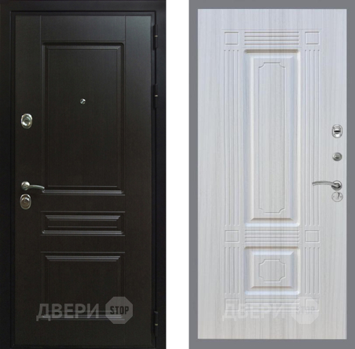 Входная металлическая Дверь Рекс (REX) Премиум-Н FL-2 Сандал белый в Можайске