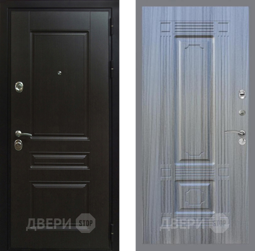 Входная металлическая Дверь Рекс (REX) Премиум-Н FL-2 Сандал грей в Можайске