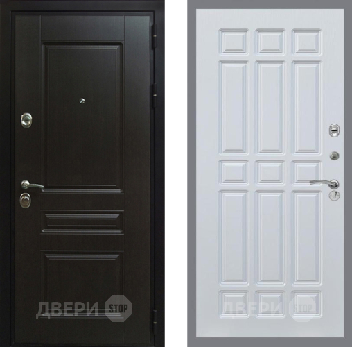 Входная металлическая Дверь Рекс (REX) Премиум-Н FL-33 Белый ясень в Можайске