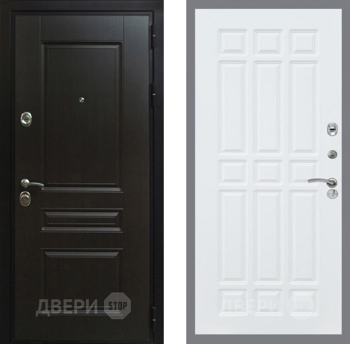 Входная металлическая Дверь Рекс (REX) Премиум-Н FL-33 Силк Сноу в Можайске