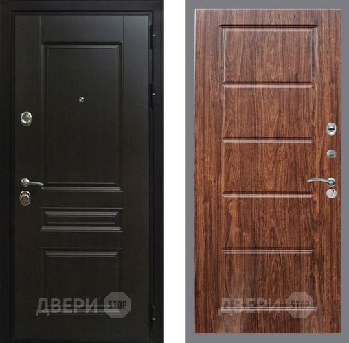 Входная металлическая Дверь Рекс (REX) Премиум-Н FL-39 орех тисненый в Можайске