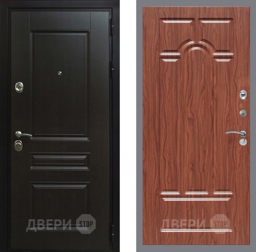 Входная металлическая Дверь Рекс (REX) Премиум-Н FL-58 орех тисненый в Можайске