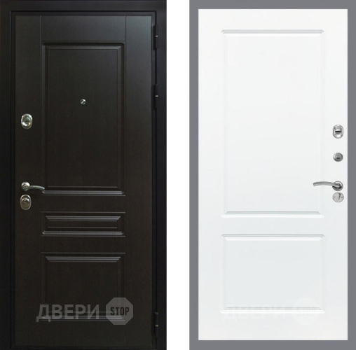 Входная металлическая Дверь Рекс (REX) Премиум-Н FL-117 Силк Сноу в Можайске
