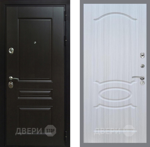 Входная металлическая Дверь Рекс (REX) Премиум-Н FL-128 Сандал белый в Можайске