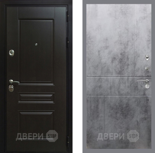 Входная металлическая Дверь Рекс (REX) Премиум-Н FL-290 Бетон темный в Можайске