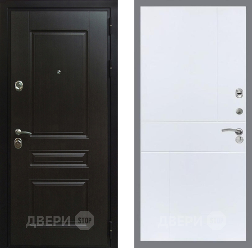 Входная металлическая Дверь Рекс (REX) Премиум-Н FL-290 Силк Сноу в Можайске