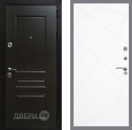 Входная металлическая Дверь Рекс (REX) Премиум-Н FL-291 Силк Сноу в Можайске