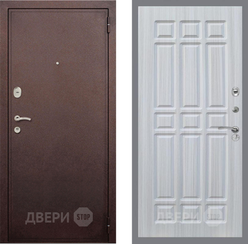 Входная металлическая Дверь Рекс (REX) 2 Медный Антик FL-33 Сандал белый в Можайске