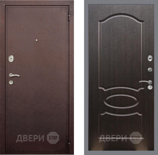 Входная металлическая Дверь Рекс (REX) 2 Медный Антик FL-128 Венге светлый в Можайске