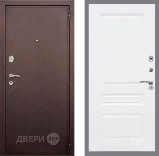 Входная металлическая Дверь Рекс (REX) 2 Медный Антик FL-243 Силк Сноу в Можайске