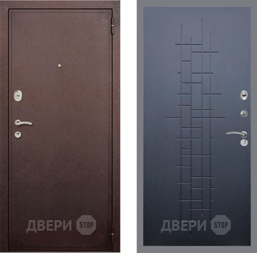 Входная металлическая Дверь Рекс (REX) 2 Медный Антик FL-289 Ясень черный в Можайске